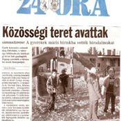 Közcélú tér kialakítása