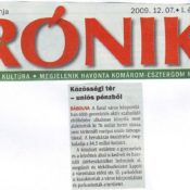 Közcélú tér kialakítása